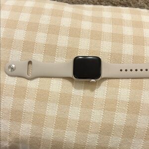 Apple Smartwatch with Beige Band